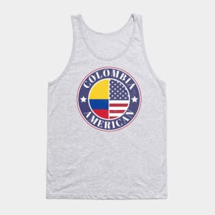 Proud Colombian-American Badge - Colombia Flag Tank Top